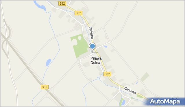 Piława Dolna, Polna, mapa Piława Dolna