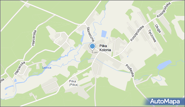 Piłka Kolonia, Poprzeczna, mapa Piłka Kolonia