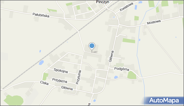 Pinczyn, Pogodna, mapa Pinczyn