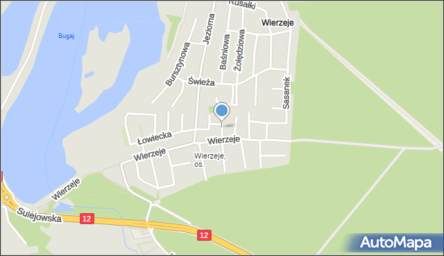 Piotrków Trybunalski, Poziomkowa, mapa Piotrków Trybunalski