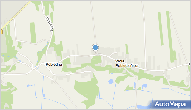 Pobiedna gmina Nowe Miasto nad Pilicą, Pobiedna, mapa Pobiedna gmina Nowe Miasto nad Pilicą