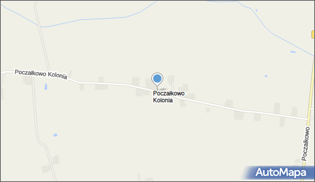 Poczałkowo Kolonia, Poczałkowo Kolonia, mapa Poczałkowo Kolonia