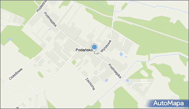 Podańsko, Podmiejska, mapa Podańsko