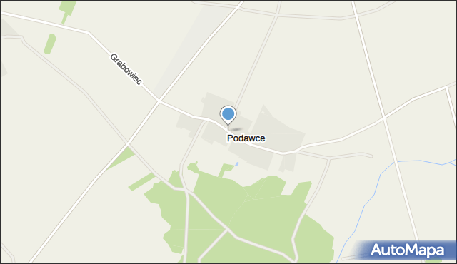 Podawce, Podawce, mapa Podawce