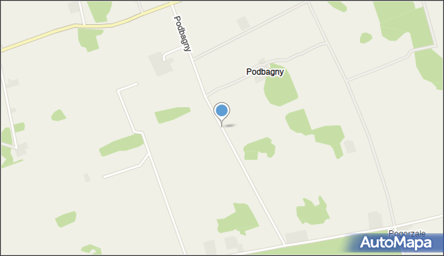 Podbagny, Podbagny, mapa Podbagny