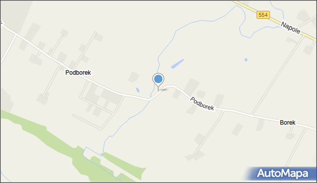 Podborek gmina Kowalewo Pomorskie, Podborek, mapa Podborek gmina Kowalewo Pomorskie