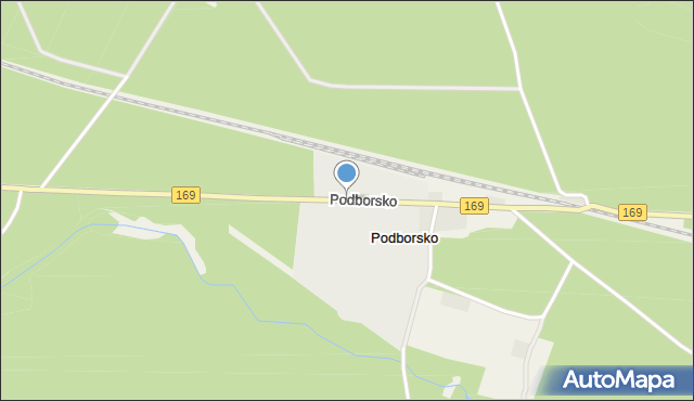 Podborsko, Podborsko, mapa Podborsko