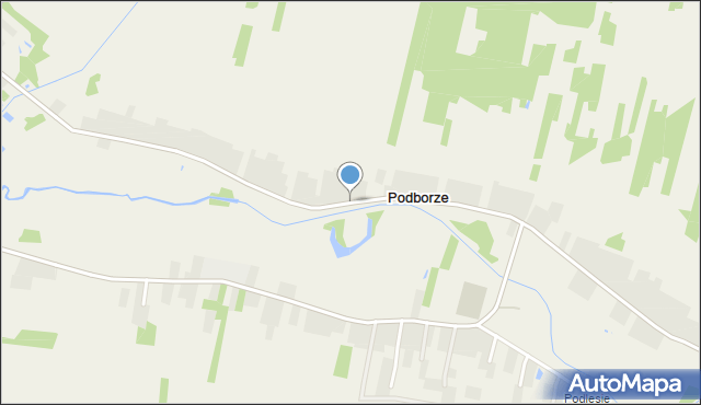 Podborze gmina Radomyśl Wielki, Podborze, mapa Podborze gmina Radomyśl Wielki