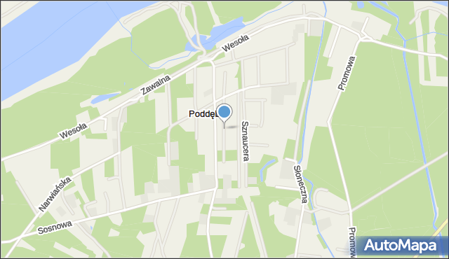 Poddębie, Poddębe, mapa Poddębie