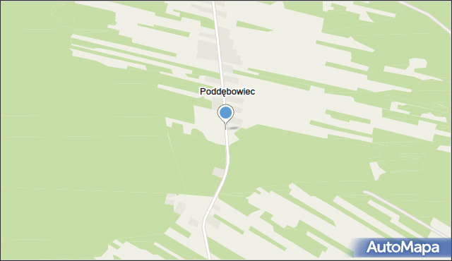 Poddębowiec, Poddębowiec, mapa Poddębowiec