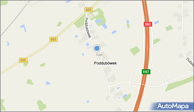 Poddubówek, Poddubówek, mapa Poddubówek