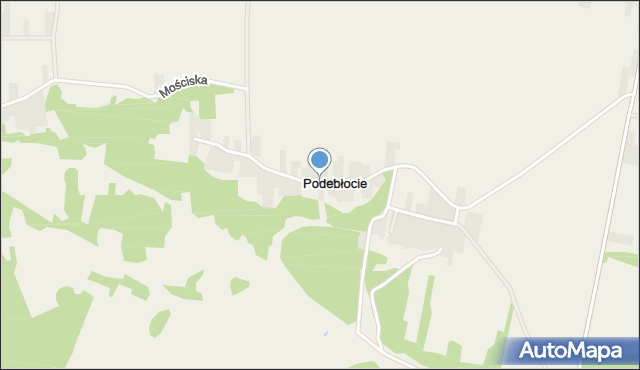 Podebłocie, Podebłocie, mapa Podebłocie