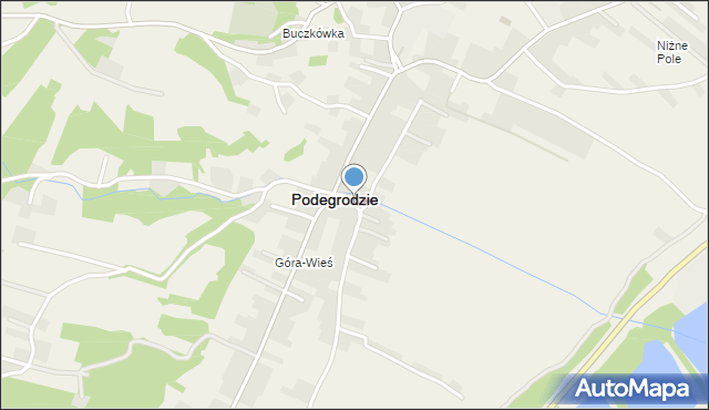 Podegrodzie powiat nowosądecki, Podegrodzie, mapa Podegrodzie powiat nowosądecki
