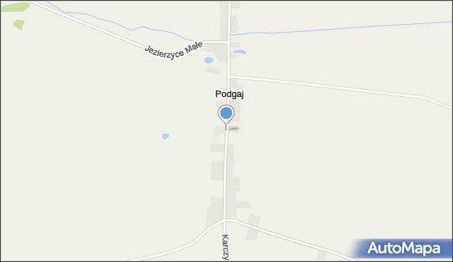 Podgaj gmina Kondratowice, Podgaj, mapa Podgaj gmina Kondratowice