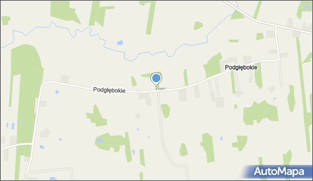 Podgłębokie, Podgłębokie, mapa Podgłębokie