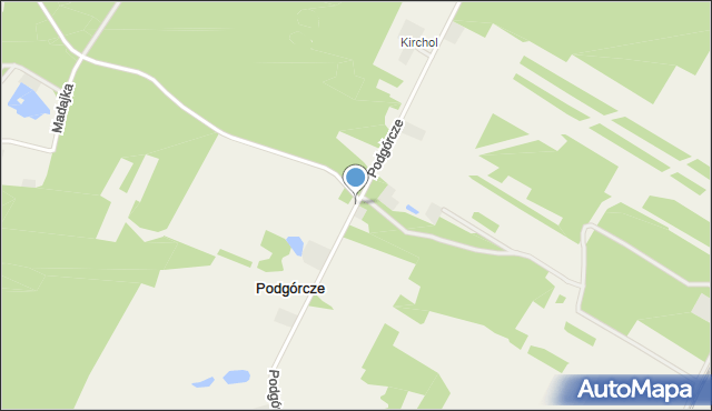 Podgórcze, Podgórcze, mapa Podgórcze