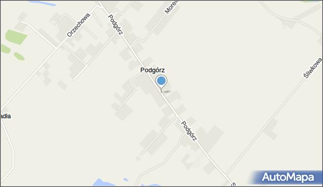 Podgórz gmina Brodnica, Podgórz, mapa Podgórz gmina Brodnica