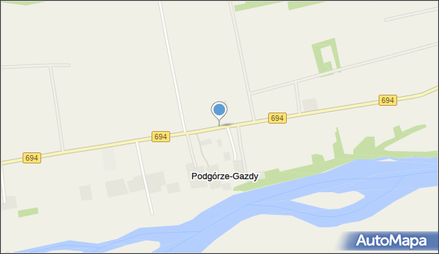 Podgórze-Gazdy, Podgórze-Gazdy, mapa Podgórze-Gazdy