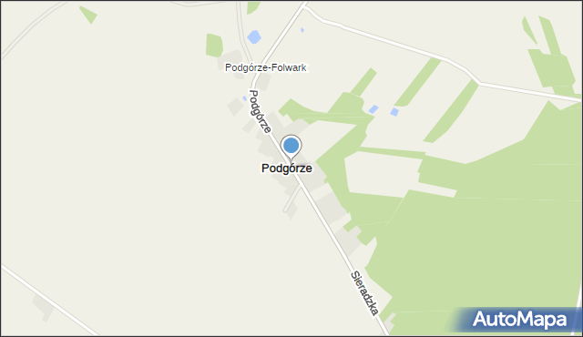 Podgórze gmina Widawa, Podgórze, mapa Podgórze gmina Widawa