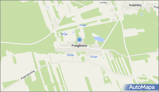 Podgórzno, Podgórzno, mapa Podgórzno