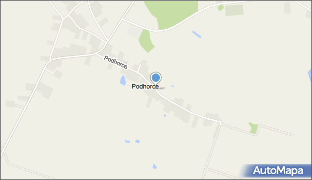 Podhorce gmina Werbkowice, Podhorce, mapa Podhorce gmina Werbkowice