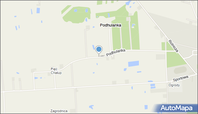 Podhulanka, Podhulanka, mapa Podhulanka