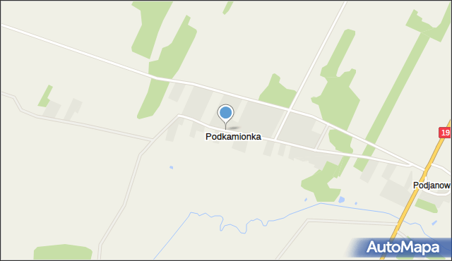 Podkamionka, Podkamionka, mapa Podkamionka