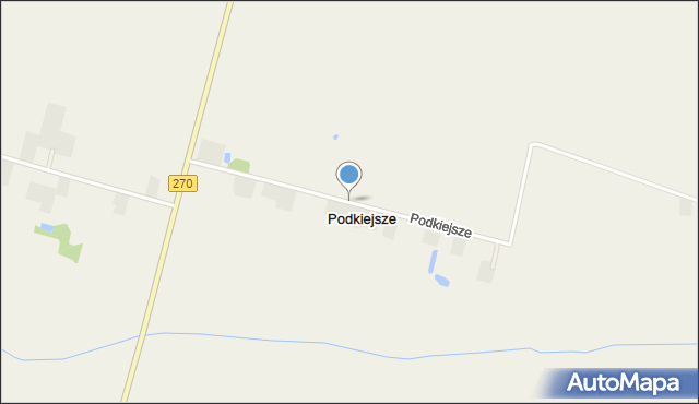 Podkiejsze, Podkiejsze, mapa Podkiejsze