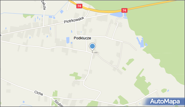 Podklucze, Podklucze, mapa Podklucze