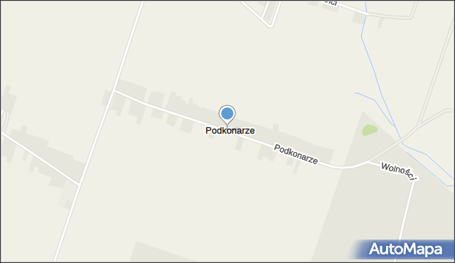 Podkonarze, Podkonarze, mapa Podkonarze