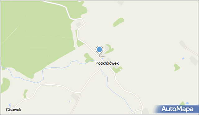 Podkrólówek, Podkrólówek, mapa Podkrólówek