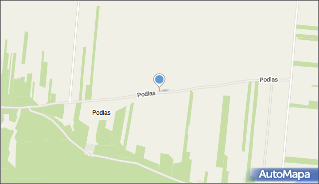 Podlas gmina Aleksandrów, Podlas, mapa Podlas gmina Aleksandrów