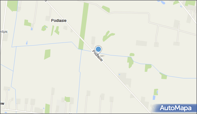 Podlasie gmina Łąck, Podlasie, mapa Podlasie gmina Łąck