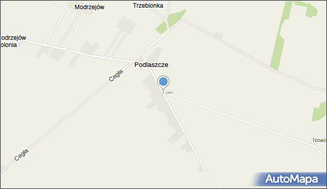 Podlaszcze, Podlaszcze, mapa Podlaszcze