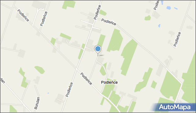 Podleńce, Podleńce, mapa Podleńce