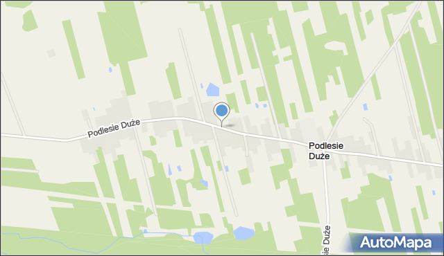 Podlesie Duże gmina Stromiec, Podlesie Duże, mapa Podlesie Duże gmina Stromiec