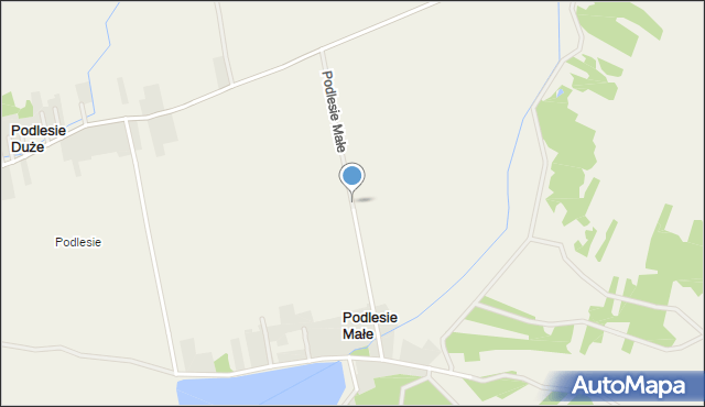 Podlesie Małe gmina Radecznica, Podlesie Małe, mapa Podlesie Małe gmina Radecznica