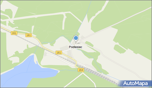 Podlesiec, Podlesiec, mapa Podlesiec