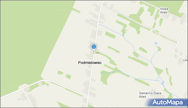 Podmielowiec, Podmielowiec, mapa Podmielowiec