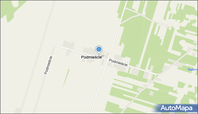 Podmieście gmina Głowaczów, Podmieście, mapa Podmieście gmina Głowaczów