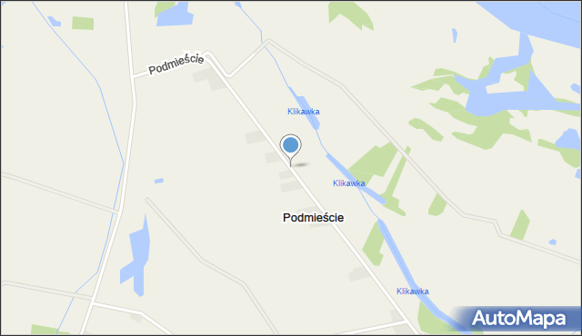 Podmieście gmina Gniewoszów, Podmieście, mapa Podmieście gmina Gniewoszów
