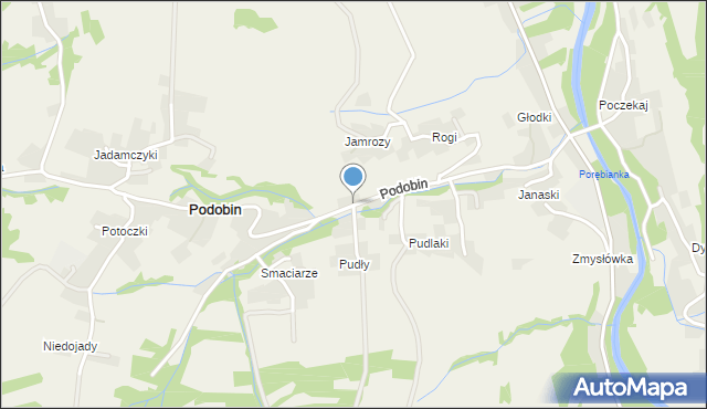 Podobin, Podobin, mapa Podobin