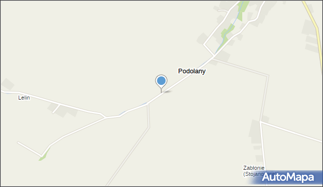 Podolany gmina Kazimierza Wielka, Podolany, mapa Podolany gmina Kazimierza Wielka