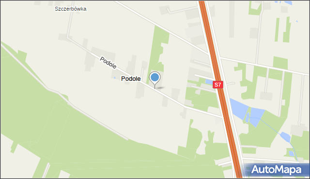 Podole gmina Grójec, Podole, mapa Podole gmina Grójec