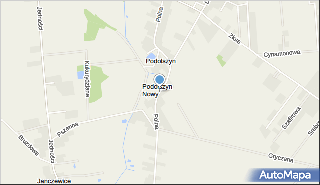 Podolszyn, Polna, mapa Podolszyn