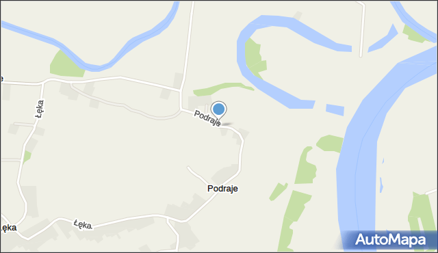 Podraje, Podraje, mapa Podraje