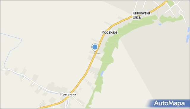 Podskale gmina Opatowiec, Podskale, mapa Podskale gmina Opatowiec