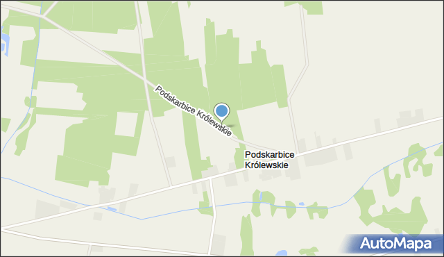 Podskarbice Królewskie, Podskarbice Królewskie, mapa Podskarbice Królewskie