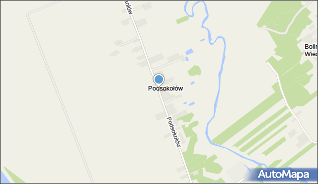 Podsokołów, Podsokołów, mapa Podsokołów