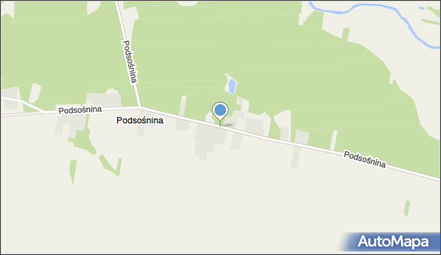 Podsośnina, Podsośnina, mapa Podsośnina